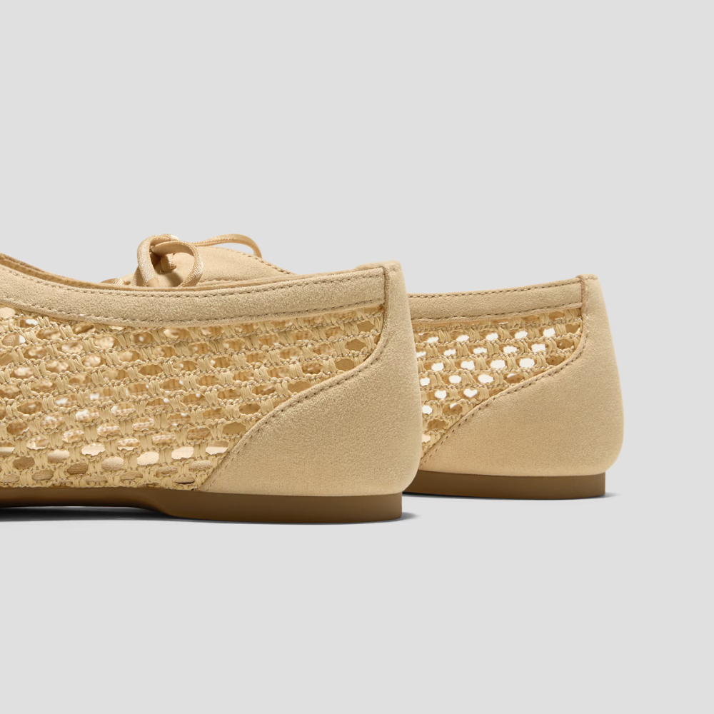 Capri Mesh Lace-Up Flats – Feather-Light Summer Walks