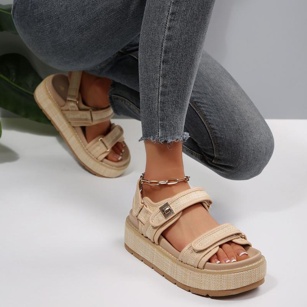 Raffia Buckle Platform Sandals – The Effortless Sandal You'll Wear All Summer