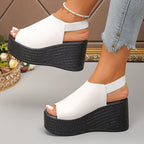 Monaco - Slingback Wedge Sandals