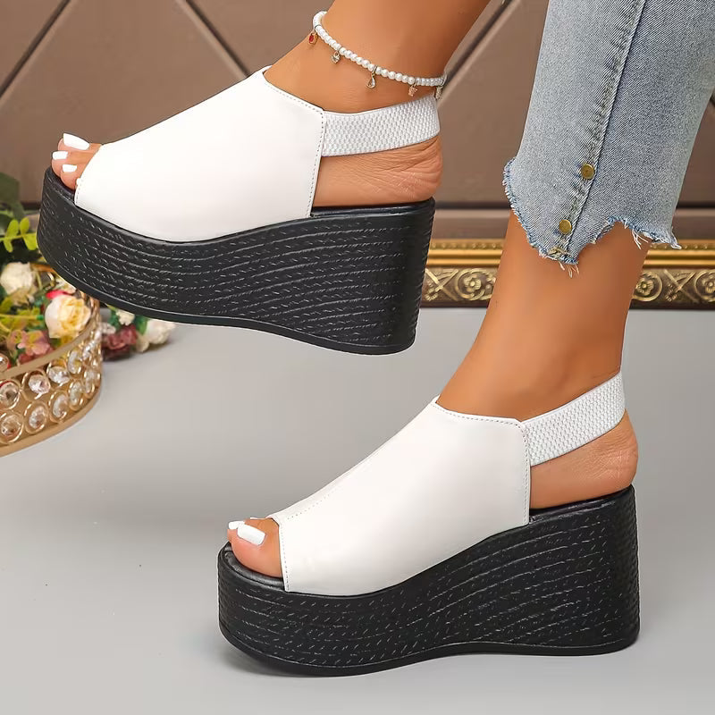 Monaco - Slingback Wedge Sandals
