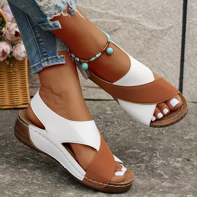 Santorini - Ortho Platform Crisscross Sandals