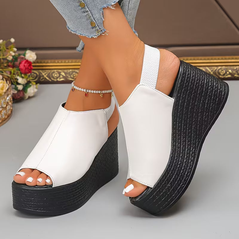 Monaco - Slingback Wedge Sandals