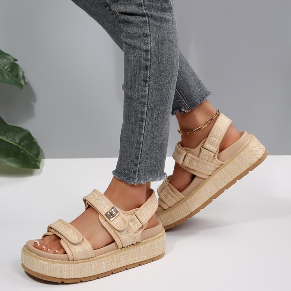 Raffia Buckle Platform Sandals – The Effortless Sandal You'll Wear All Summer