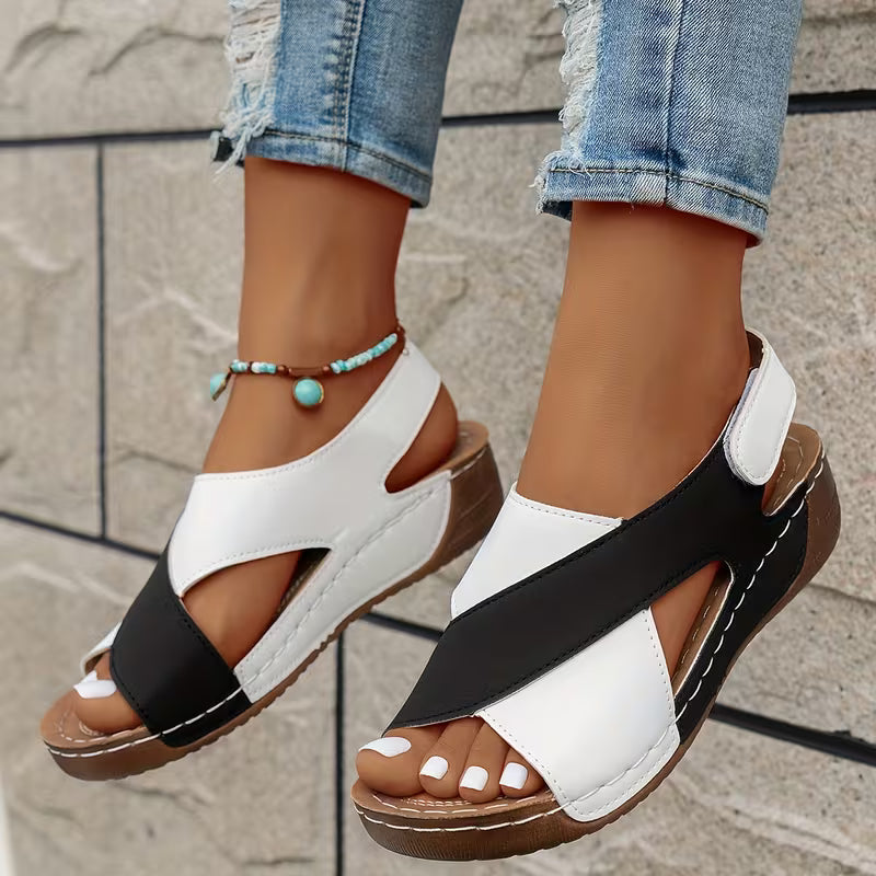 Santorini - Ortho Platform Crisscross Sandals