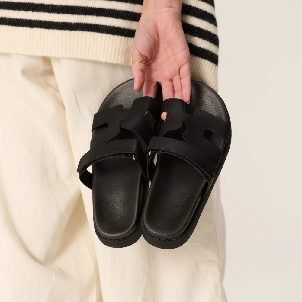 Heros Genuine Leather Slides