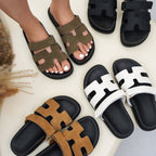 Heros Genuine Leather Slides