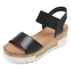 Ischia Padded Cork Wedge Sandals – Cushioned Cloud Comfort, Zero Effort