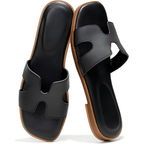 Tessa Raffia Slide Sandals – Pure Memory Foam Comfort, All Day