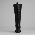 Milano Wide-Calf Platform Boots – Pull-On Comfort, All-Day Confidence