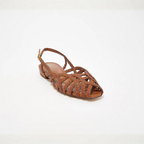 Aria Braided Leather Slingback Flats – Effortless Summer Comfort, All Day