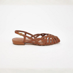 Aria Braided Leather Slingback Flats – Effortless Summer Comfort, All Day