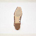 Aria Braided Leather Slingback Flats – Effortless Summer Comfort, All Day