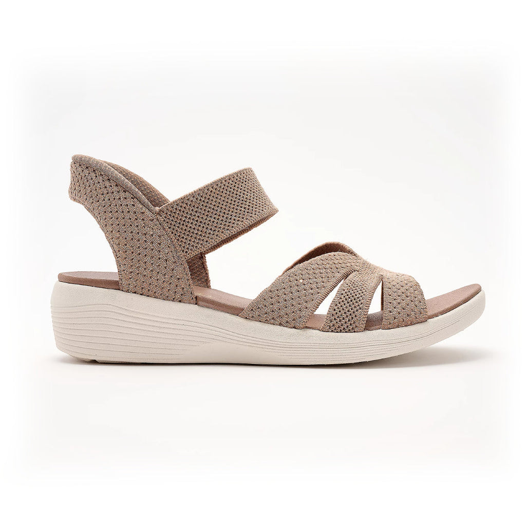 Sequin Knit Wedge Sandals – Stretch Into Summer