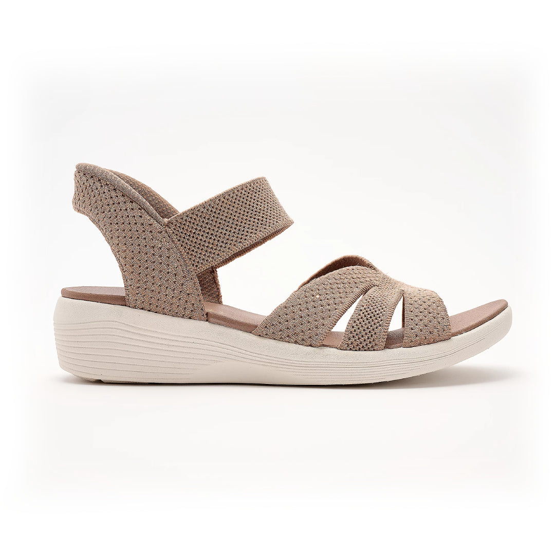 Sequin Knit Wedge Sandals – Stretch Into Summer