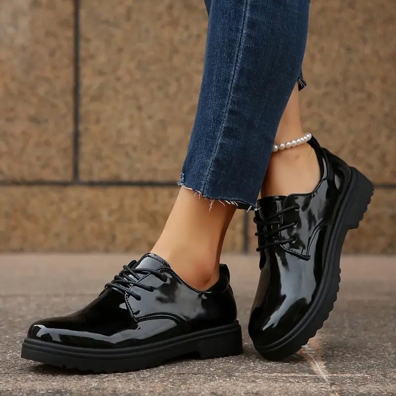 Noemi Patent Leather Oxfords