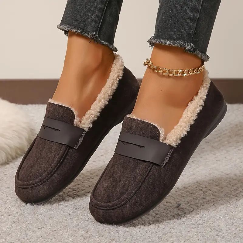Aria Comfy Fur Loafers