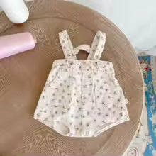 Pearl Floral Romper Set