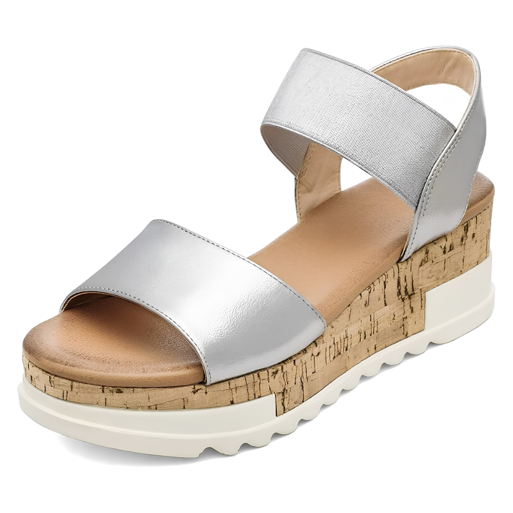 Ischia Padded Cork Wedge Sandals – Cushioned Cloud Comfort, Zero Effort