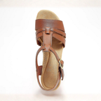 Olivia Leather T-Strap Heeled Sandals – Walk Taller in Pure All Day Comfort