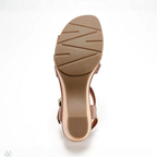 Olivia Leather T-Strap Heeled Sandals – Walk Taller in Pure All Day Comfort