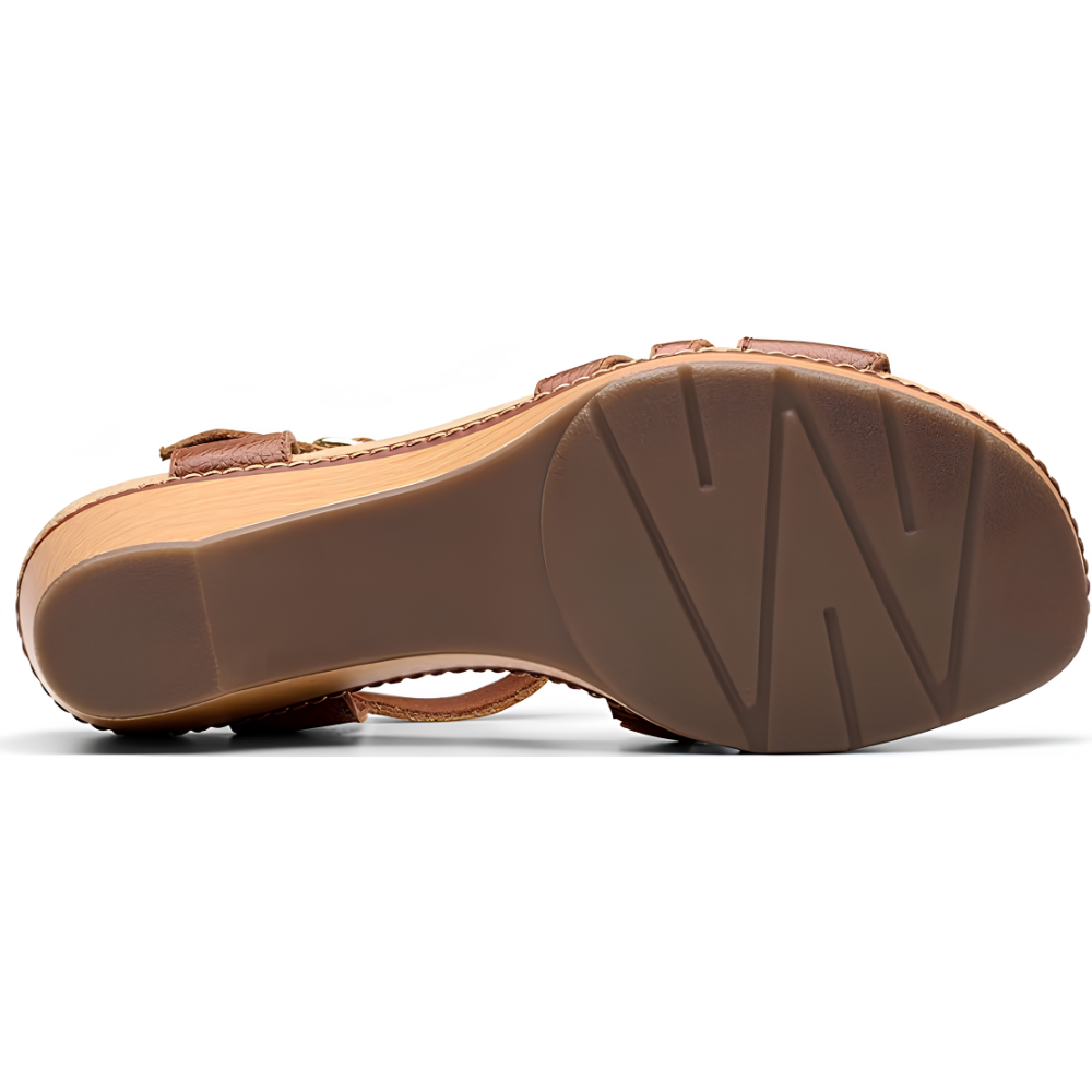 Olivia Leather T-Strap Heeled Sandals – Walk Taller in Pure All Day Comfort