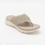 Stella Crystal Knit Thong Sandals – Stretch Into Pure Comfort