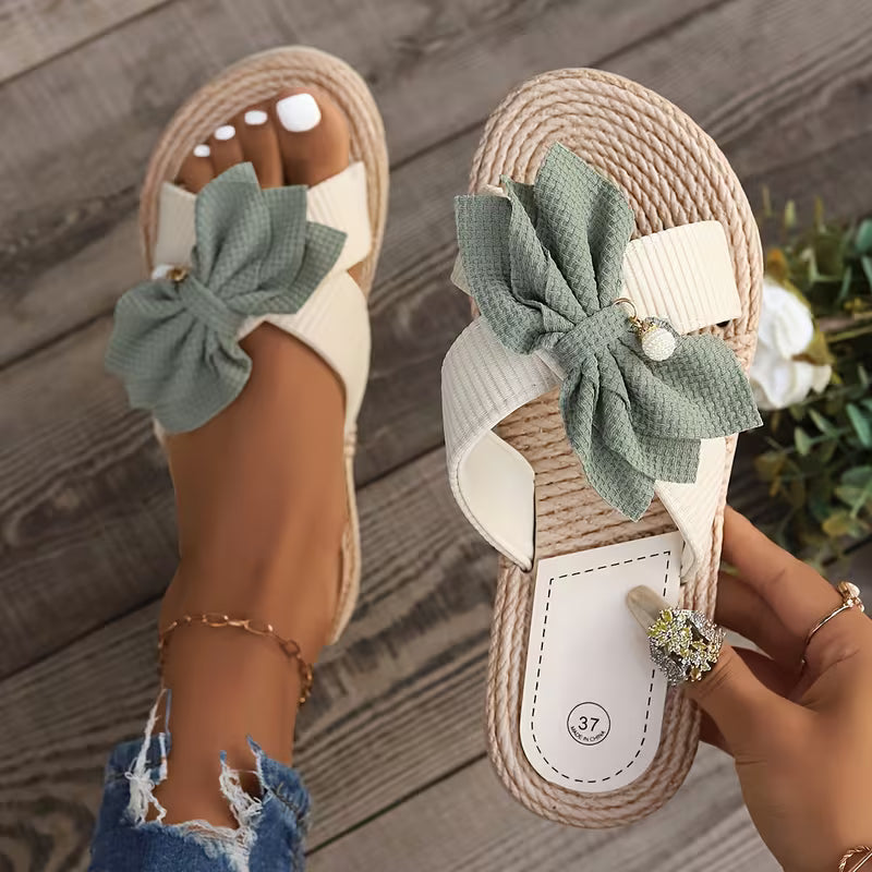 Bella Bow Espadrille Slides – The Pretty Sandal That Feels as Good as It Looks