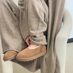 Cozy Snow Fur Loafers for Women