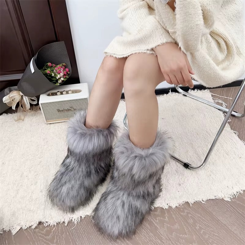 Luna - Faux Fur Boots